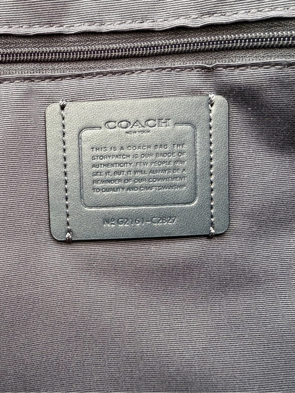 Coach Navy Signature Dempsey Tote - Picture 6 of 6